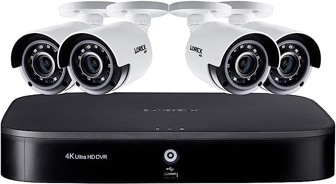 Lorex 4K Security Camera System, Ultra HD Indoor/Outdoor Analog Wired